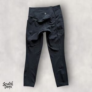 Athleta Womens Black Leggings XS Waist 21 Inseam 22  Rise 7.5 Yoga Stretch